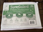 Queen Size Sureguard Pillow Protectors Waterproof Bed Bug 21 X31. Fixed Price $40.00.