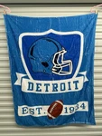 Nfl Detroit Lions Football 40X50 Inch Throw Blanket Cover Soft Bedding Gift. Fixed Price $14.00.