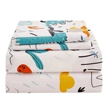 Jsd Dinosaur Kids Sheet Set Full Size, 4 Piece Pattern Microfiber Bed Sh.... Fixed Price $33.14.