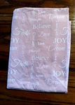 Euc Joy Dream Faith Believe Twin Sheets-fitted & Flat, 1 Pillowcase Pink/white. Fixed Price $14.99.