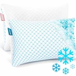 Cooling Pillow For Sleeping 2 Pack, Luxury Shredded Memory Queen, White. Fixed Price $74.99.