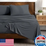 Md Home Decore Extra Deep Pocket Cal-king Sheet Set 4 Pcs Bedding 100. Fixed Price $60.50.