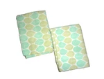 Room Essential Target Green Mint Leaf Leaves (2) Standard Pillowcases 19X29. Fixed Price $23.20.