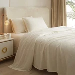 Highbuy Cream White Queen Sheets Set 4 Piece Cooling Bedding - Bre.... Fixed Price $63.96.