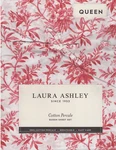 Laura Ashley Queen Size Holiday Cotton Sheet Set - Faye Toile Red Floral. Fixed Price $110.00.