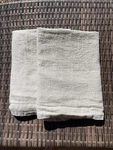 2 Beige Flax Linen Waffle Weave Pottery Barn Euro Shams Pillow Cases Pair. Fixed Price $39.00.