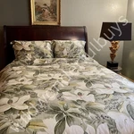 Pottery Barn Magnolia Flower Duvet Set Green Queen 2 Pillow Rare. Fixed Price $179.00.