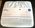 Simply Essential Truly Soft Microfiber Sheet Set Twin Blue New See Details Gc. Fixed Price $15.00.
