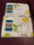 Vgt 2PC Wamsutta Yellow Rose Double Bed Flat & Fitted Sheet 54"X 75" New. Fixed Price $40.00.