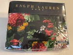 Nip Ralph Lauren Cossette Floral/isadora Black Ruffled King Flat Sheet. Fixed Price $449.99.