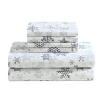 Lenox Ny 196789047715-P 6-PIECE Soft & Warm 100% Cotton Flannel Sheet Set, King. Fixed Price $40.00.