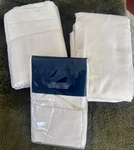 Htf Ralph Lauren 624 Solid Sateen Queen Sheet Set Hollywood Cream. Fixed Price $225.00.