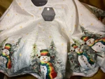 Max Studios Christmas Tree Skirt 52" Lined Snowmen With Rainbow Hat/nwt!. Fixed Price $29.99.