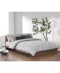 Calvin Klein Body Scribble Twin Duvet Cover Heathered Gray & Black Jersey Knit. Fixed Price $45.00.