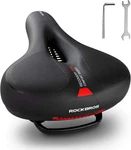 Rockbros Comfort Bike Seat Cushion Wide Memory Foam Padded Saddle With Reflect. Fixed Price $18.99.