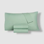 Home Design Green Easy Care Solid Microfiber 3-PC. Sheet Set-twin. Fixed Price $6.75.