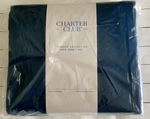 Twin Sheet Set 3 Piece Charter Club Damask Blue Stripe 550 Thread Count $70 Nip. Fixed Price $24.99.