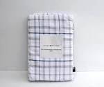 Tommy Hilfiger White Gray Newton Plaid Cotton Percale 2 Standard Pillowcases Nwt. Fixed Price $22.50.