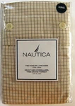 Nautica Rare Vintage 2 King Size Pillowcases Trinidad Check Plaid Beige Tan New. Fixed Price $79.99.