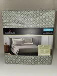 Cuddl Duds Easy-care Microfiber Ditzy Diamond Geo Twin Sheet Set New *B5. Fixed Price $26.99.