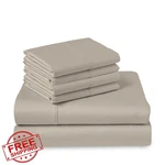 Pizuna King Taupe Cotton Sheet Set 400 Tc. Fixed Price $169.87.