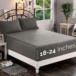 Fitted Sheet Full Extra Deep Pocket 18-24 Gray 247RW-21IN Elegant Comfort 1500. Fixed Price $46.99.