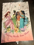 Disney Princess 4-PIECE Bedding Set, Toddler Bed, Friends Are Magic 28" X 52". Fixed Price $32.00.