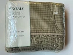 New! Waverly King Flat & Fitted Sheet Pillowcases Paradise Island Check Green. Fixed Price $124.95.