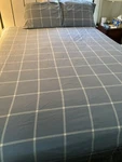 L.l. Bean Flannel Fitted King Size Sheet W/2PILLOW CASES100% Cotton. Fixed Price $89.00.