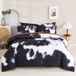 8 Pieces California King Comforter Set With Sheets, Size Cow Fur Pri.. Fixed Price $89.63.