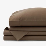 Company Cotton Classic Cool Percale Bed Sheet Set - Coffee. Fixed Price $94.98.
