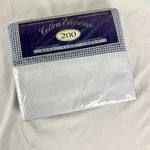 New Springs Cotton Elegance King Flat Sheet Carolina Iris Blue Gingham No Iron. Fixed Price $19.80.