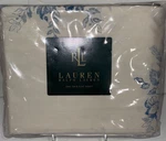 Ralph Lauren Catalina Island Floral Blue Twin Size Flat Sheet Nip Supima Cotton. Fixed Price $49.99.