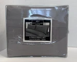 New Amy Miller Home Queen 4 Piece Sheet Set Flint Gray Supersoft Microfiber. Fixed Price $17.98.