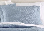 Martha Stewart Flowering Trellis Blue Quilted Standard Sham New. Fixed Price $19.99.