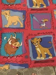 Rare Color Defect 1990S Pumba And Zazu Disney Lion King Twin Flat Sheet. Fixed Price $50.00.