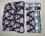 Full Sheet Set Amy Bulter For Welspun Organic Cotton Purple Floral 4 Pieces. Fixed Price $58.90.