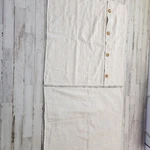 Pottery Barn Euro Pillow Shams Beige Linen Cotton Stripe Button Farmhouse Pair. Fixed Price $44.44.
