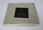 Rare Ralph Lauren 450 Tc Coco Palm Light Blue Striped Floral Flat Sheet - Queen. Fixed Price $279.99.