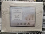 Aq Textiles Legacy 1200 Thread Count Cotton & Polyester King Sheet Set Ivory. Fixed Price $64.99.