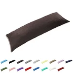 Taoson 100% Cotton 300 Thread Count Body Pillow Cover 21 X 54 Inch, Chocolate. Fixed Price $14.70.