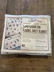Nip Vermont Country Store Peanuts Snow Fun Flannel Sheet Blanket Twin Size New. Fixed Price $39.99.