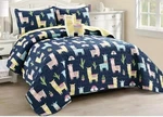 Lush Decor Southwest Llama Cactus By Reversible Quilt, Twin 3 Piece Set. Fixed Price $60.00.