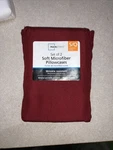 Mainstays 2 Piece Pillow Case Standard Queen Size Solid Red Soft Microfiber New. Fixed Price $8.34.