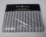 Vintage New Ralph Lauren Claudine Blue Striped Flat Sheet - Queen. Fixed Price $99.99.