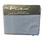 Ralph Lauren Home Collection Small Gingham Blue Twin Flat Sheet Cottage. Fixed Price $149.98.