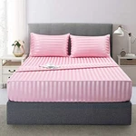Satin-silk Sheets Queen Size Bed Set, Pink Soft Cooling Deep Pocket. Fixed Price $45.49.