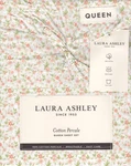 Laura Ashley Queen Sheet Set Evie Apricot Floral 4PC Farmhouse Light Peach Green. Fixed Price $68.39.