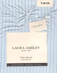 Laura Ashley Twin Sheet Set Bedford Skinny Stripe Blue 4PC Farmhouse Cottage. Fixed Price $55.99.