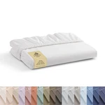 Linen Home 100% Cotton Percale Weave Fitted Sheet, Twin, 01 - White. Fixed Price $33.11.